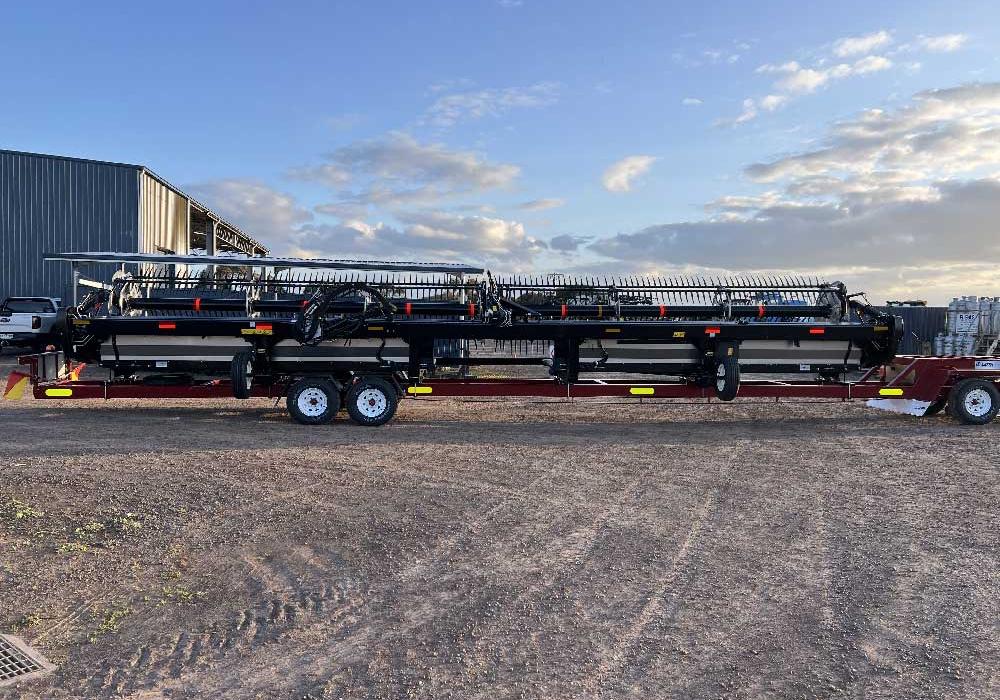 Windrower trailer by Leith Engineering, Australia
